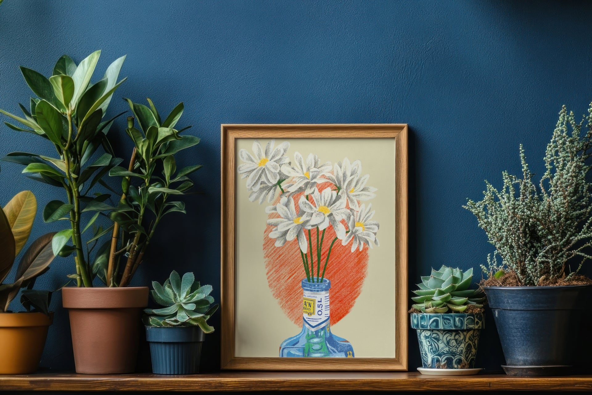 8"x12" Fine Art Print Illustration Flowers