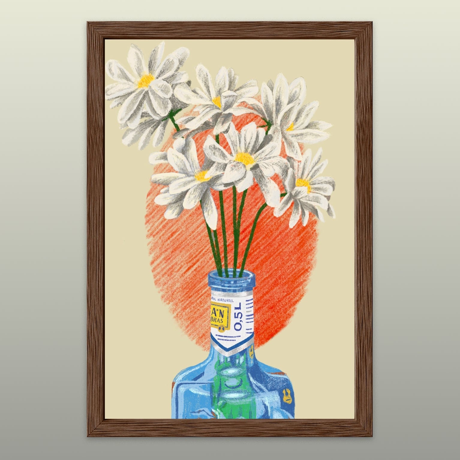 8"x12" Fine Art Print Illustration Flowers