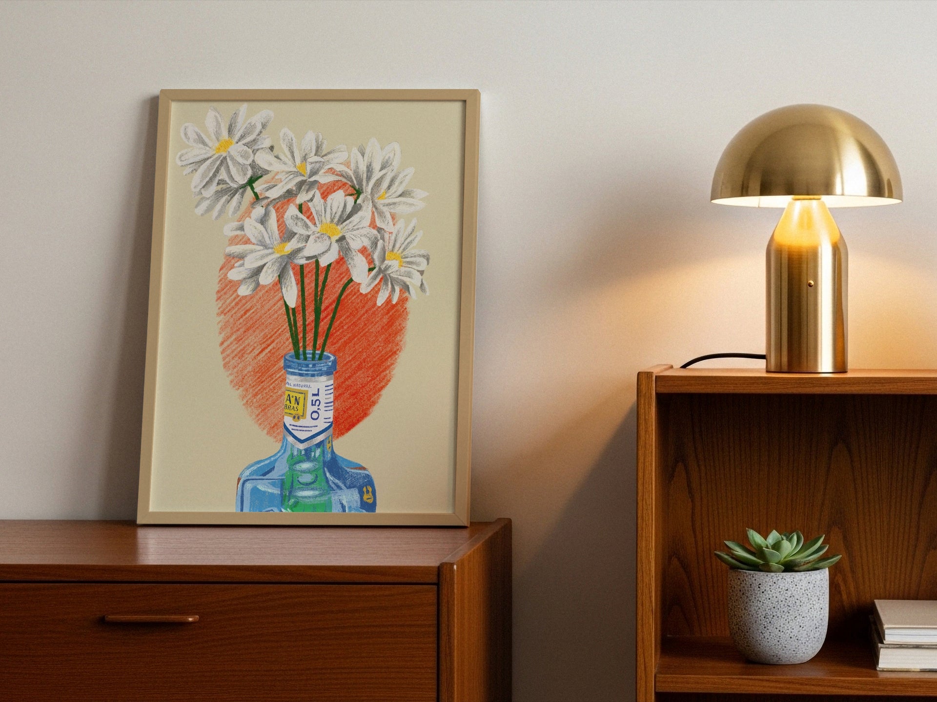 8"x12" Fine Art Print Illustration Flowers